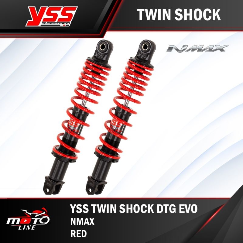 Shockbreaker YSS DTG EVO N-max 155 Black Red 335mm