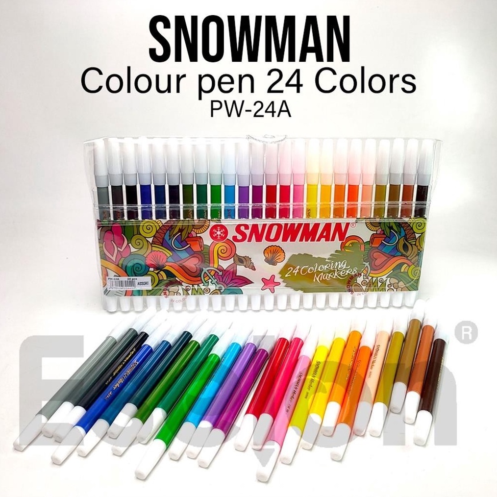 

Spidol SNOWMAN 24warna ORIGINAL ASLI Spidol SNOWMAN PW24A r F3P9