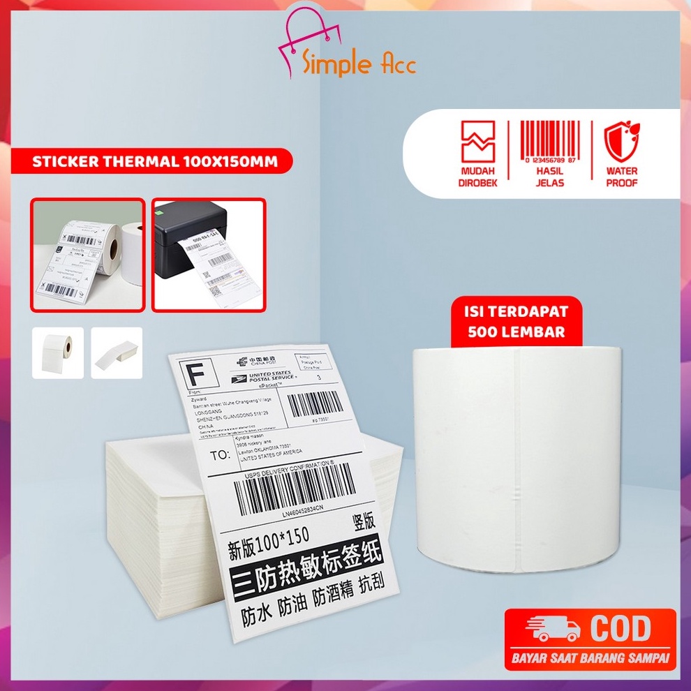 

DOA72 Label Sticker Thermal 1x15 MM Isi 5 LEMBAR Kertas Stiker Resi Label Barcode Kertas Thermal Kertas Printer d FK5