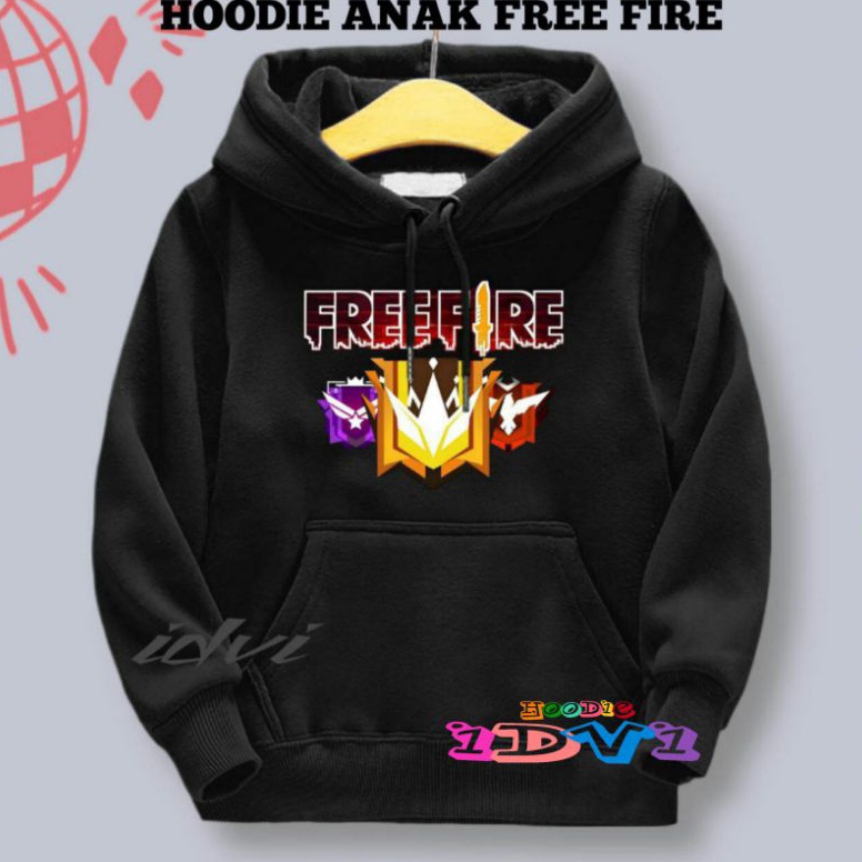 KODE D53I Hoodie Anak FREE FIRE Laki Laki Usia 213thn Sweater Hodie Anak Cowok FF Terbaru  Sweter Ja