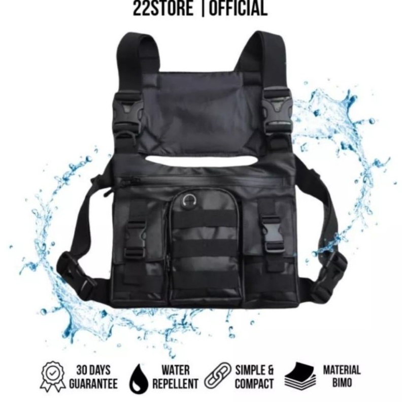 KODE K37Q JM1Chest Bag Tas Dada Rompi Asli Anti Air Original Baepack Tas Pelindung dada Grab Tas Rom