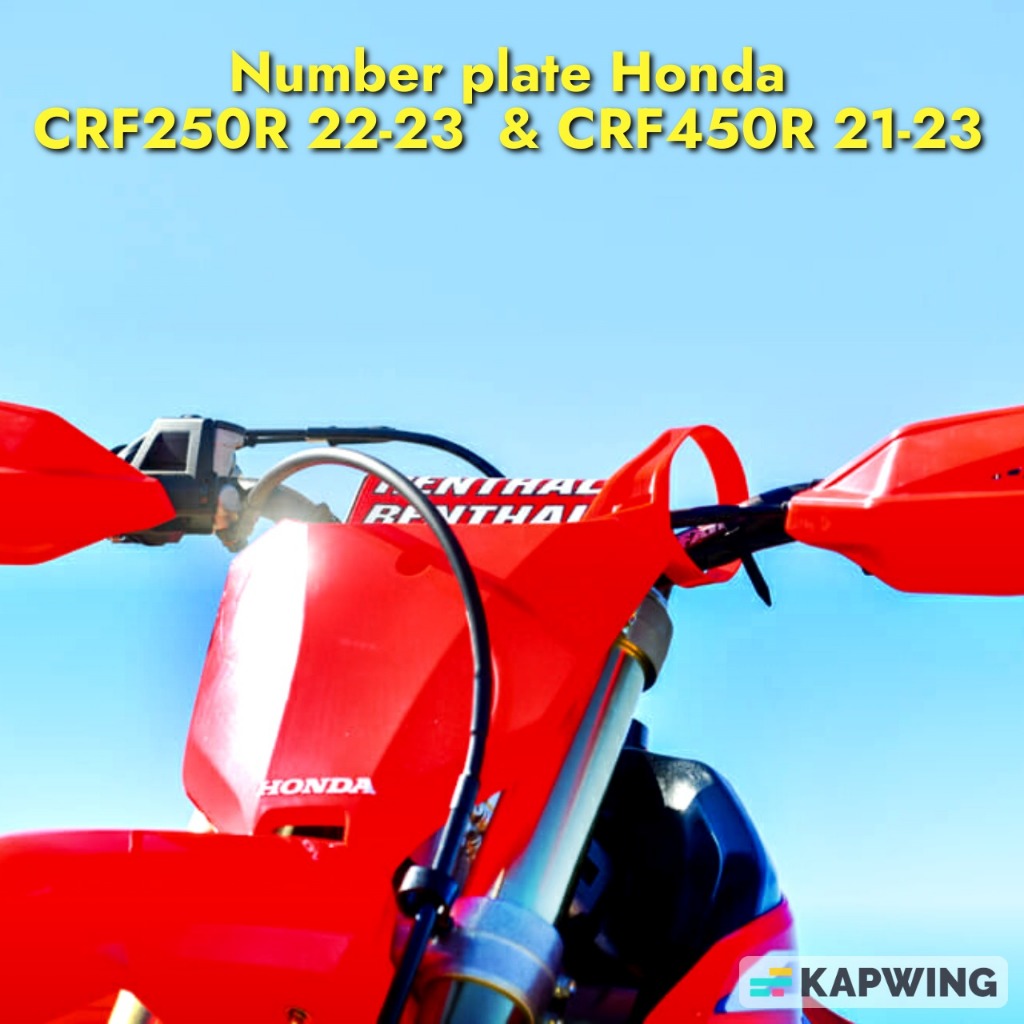 Papan nomor CRF150 cover nomer start CRF 250 R 22-2023, number plate CRF 450 R 21-23