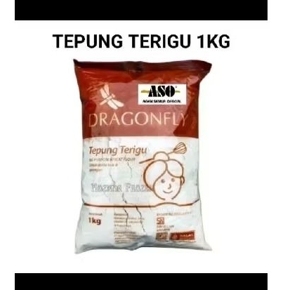 

Tepung Terigu Dragonfly 1kg. promo!!!