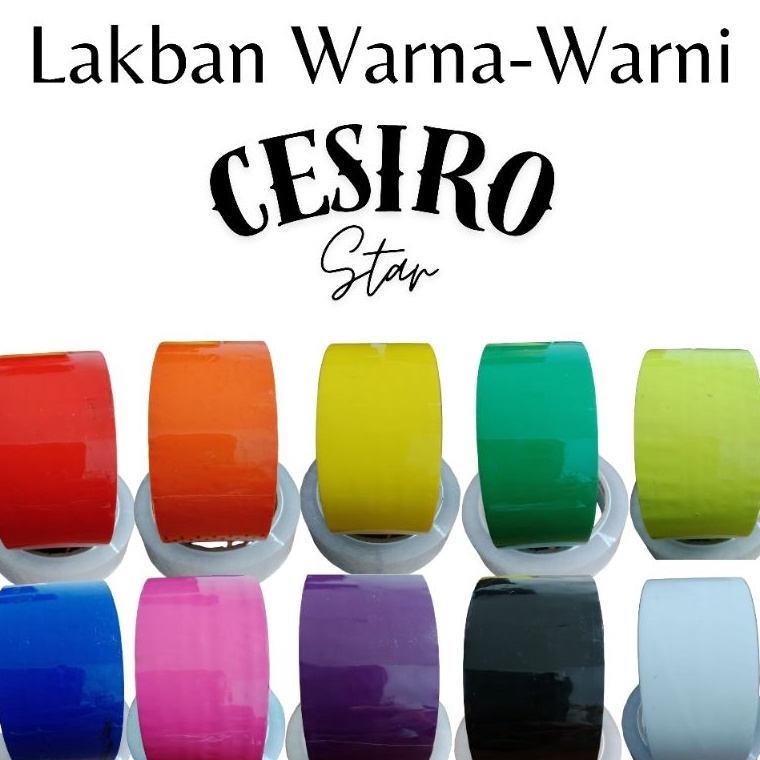 

Lakban WarnaWarni Cesiro Star 1 Roll Isi 6 Pcs l W7I5
