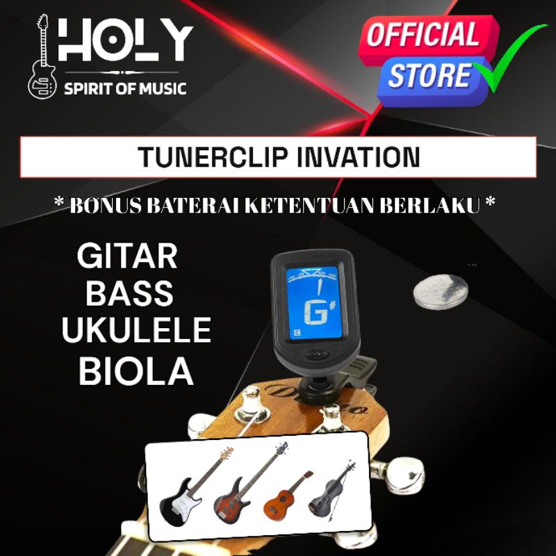 Tuner Clip Gitar Invation Tuner Gitar Premium