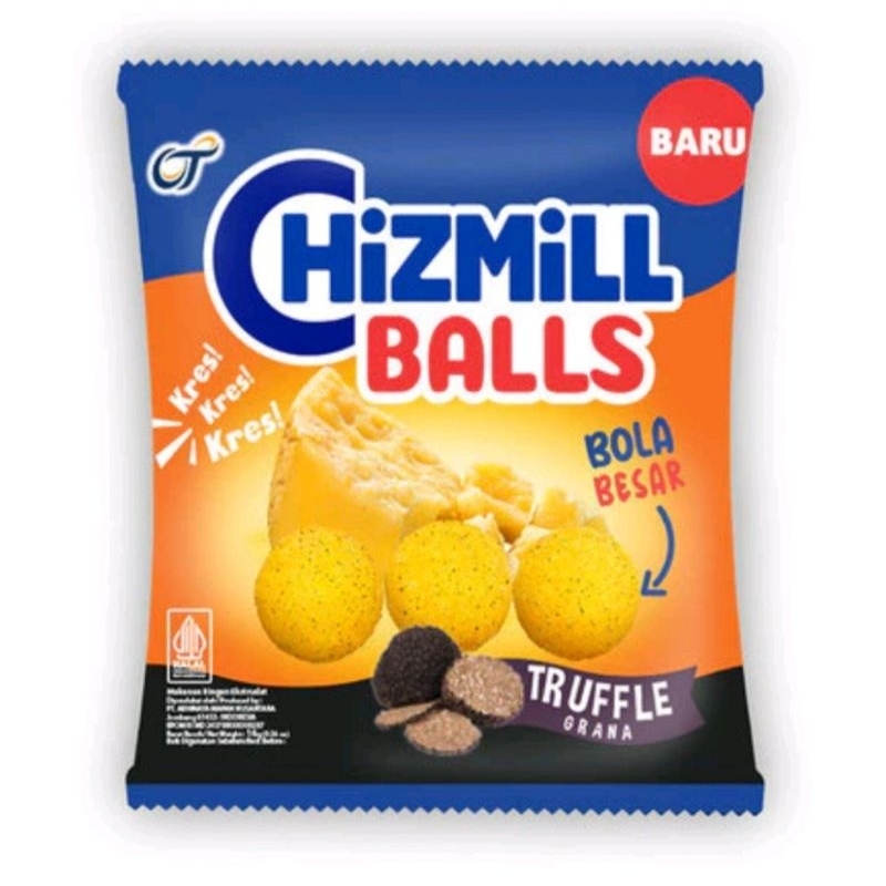 

Chizmill Balls Snack 16gr x 10pcs rasa Truffle Grana Renceng