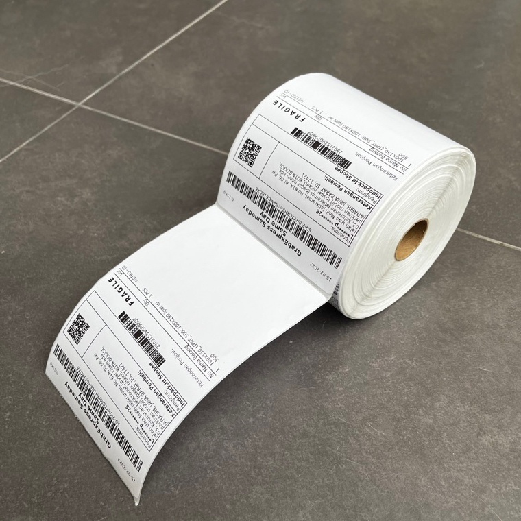 

LABEL STICKER THERMAL 1 X 15 BARCODE 1X15 UKURAN A6 y V4E7