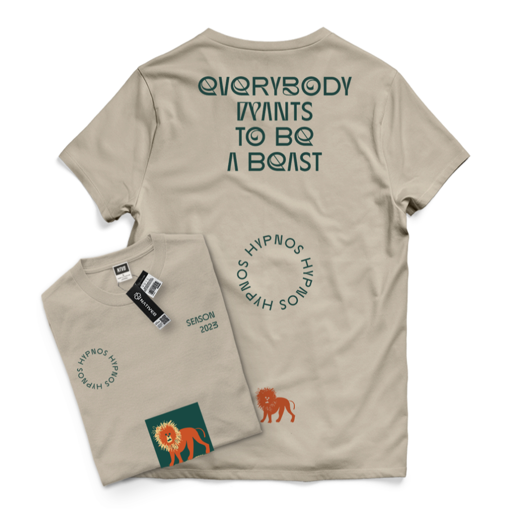 Kaos Distro Katun Combed 30s Coklat Susu Lion