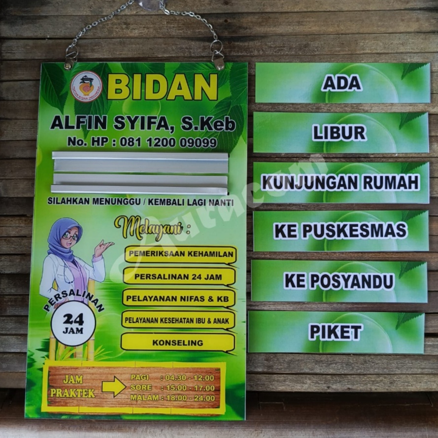 

Papan Bidan Akrilik Papan Nama Bidan Akrilik Custom Papan Dokter PerawatDll Bahan Akrilik Free Desain g WV2