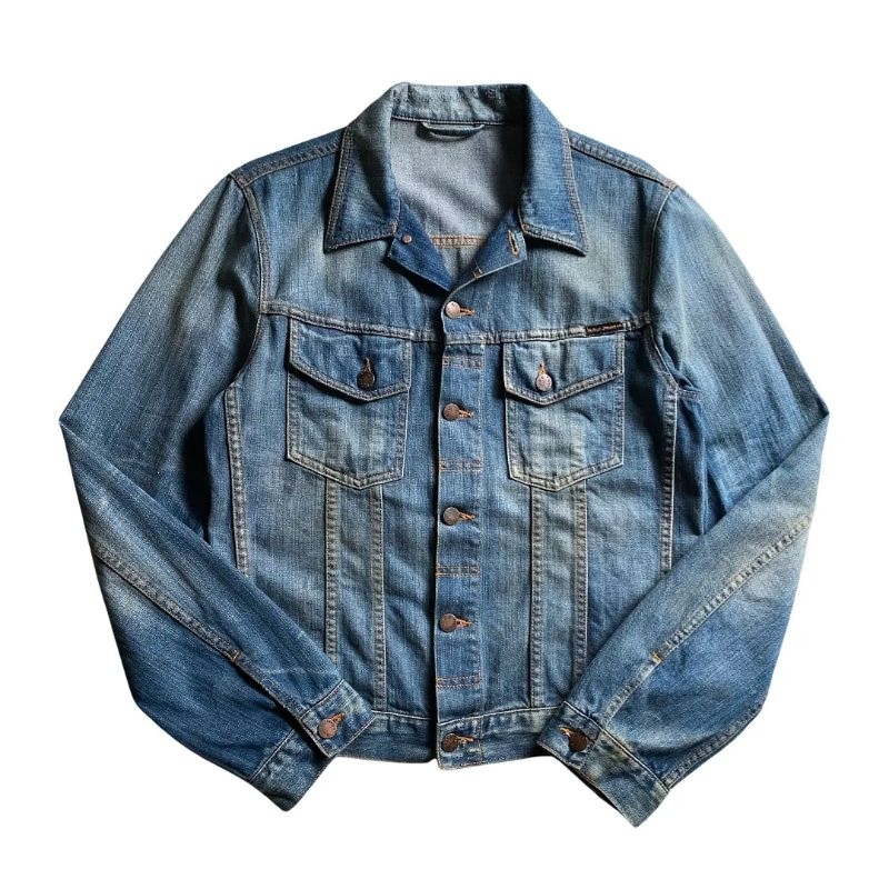 Nudie Jeans Perry Org Bright Broken Trucker Jacket