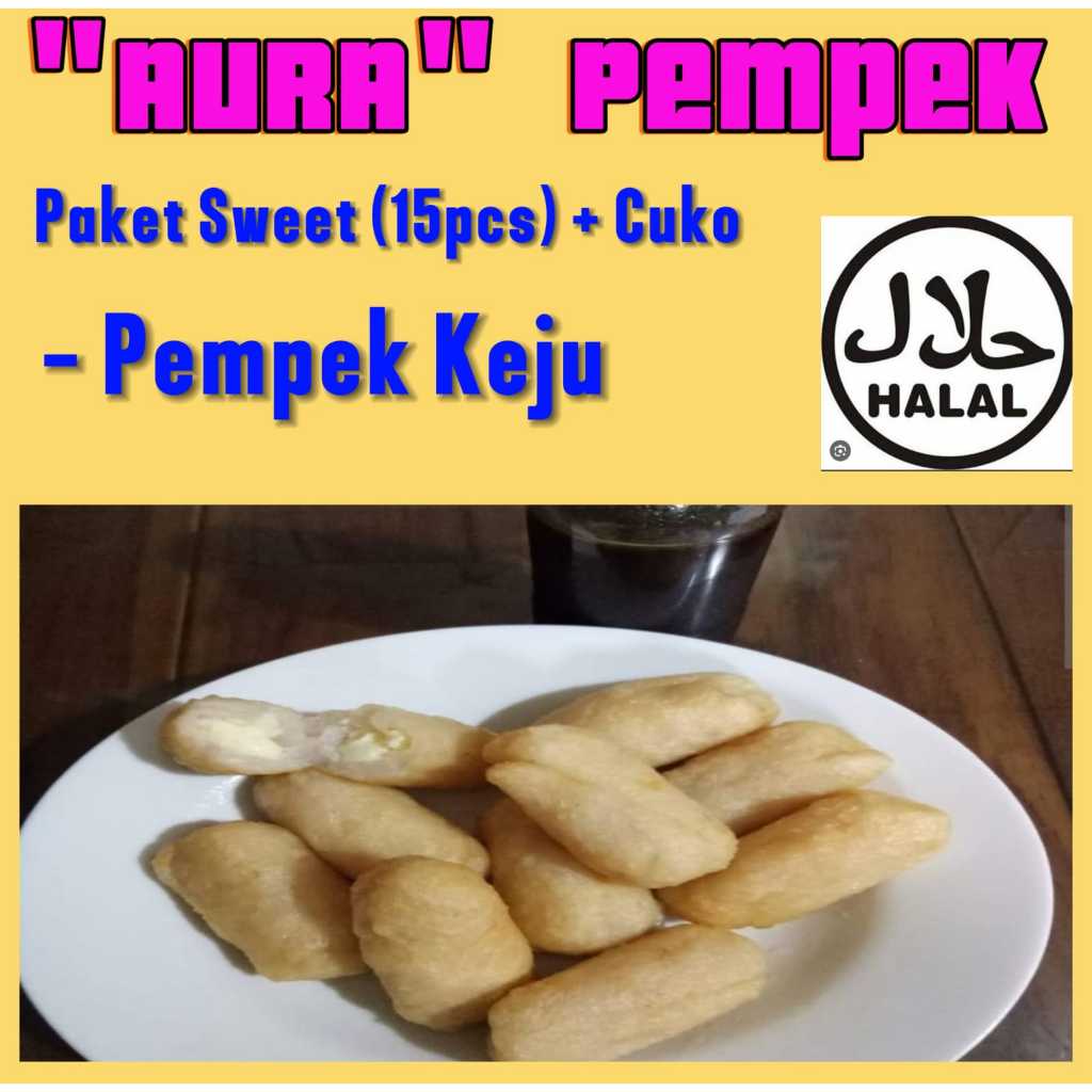

AURA pempek asli ikan tenggiri paket sweet ISI KEJU