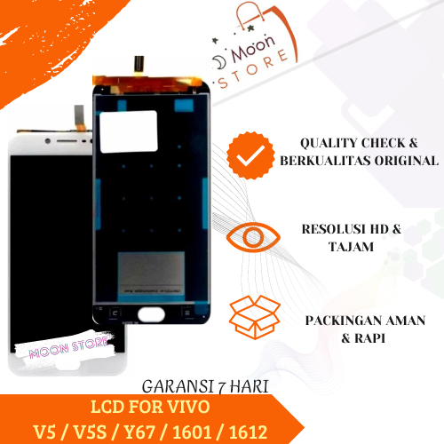 LCD VIVO V5 / TOUCHSCREEN VIVO V5S 1612 / Y67 ORIGINAL FULLSET DIGITIZER