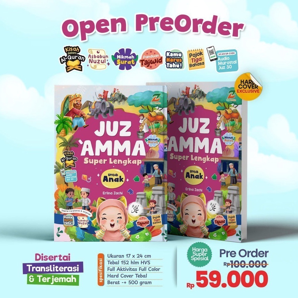 

KODE X38B Juz Amma Superlengkap for kids ziyadbooks