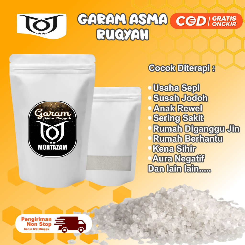 

Garam Ruqyah Original Solusi Usaha Sepi Penarik rejeki Metode Penghapus Jin Dan Sihir Dalam Usaha, Menetralisir Rumah, Toko, Tempat usaha dari Energi Negatif garam rukiah