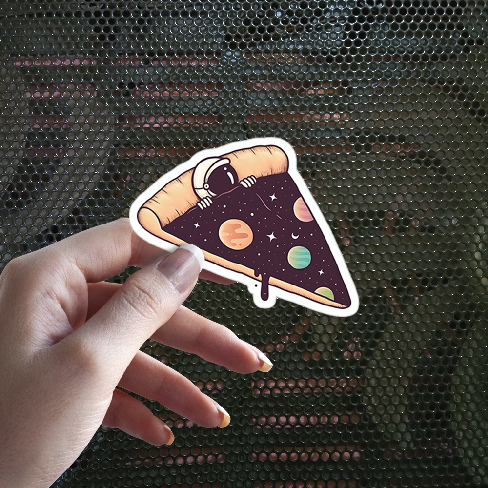 

Sticker Decal Vinyl Tahan Air Astronot Tidur Bobo Pizza