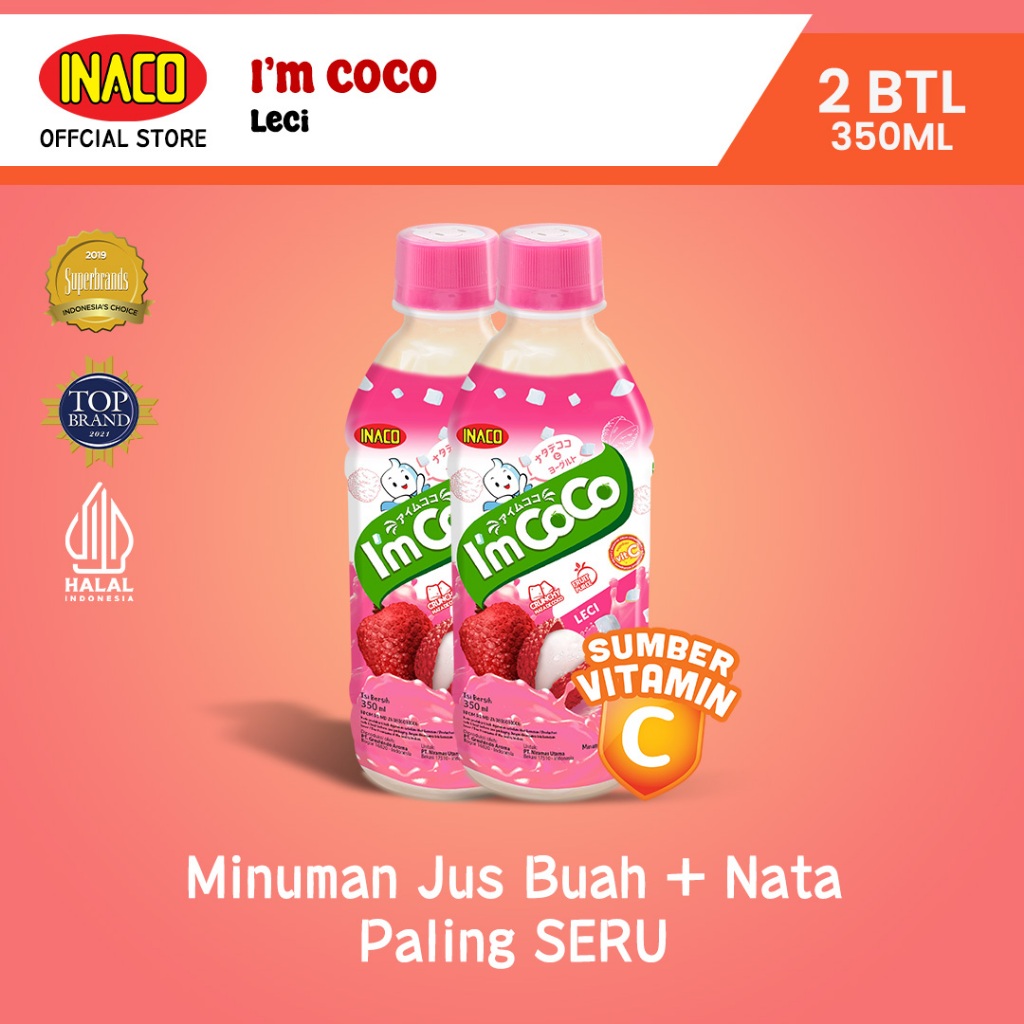 

INACO I'm Coco Lychee 350ml - Twinpack