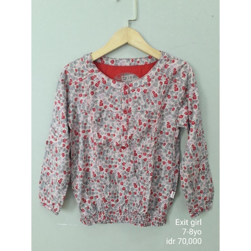 Exit Girls Blouse / Atasan Anak Exit Girls / Exit Girls Shirt / Kemeja Anak Exit Girls / Kaos Exit G