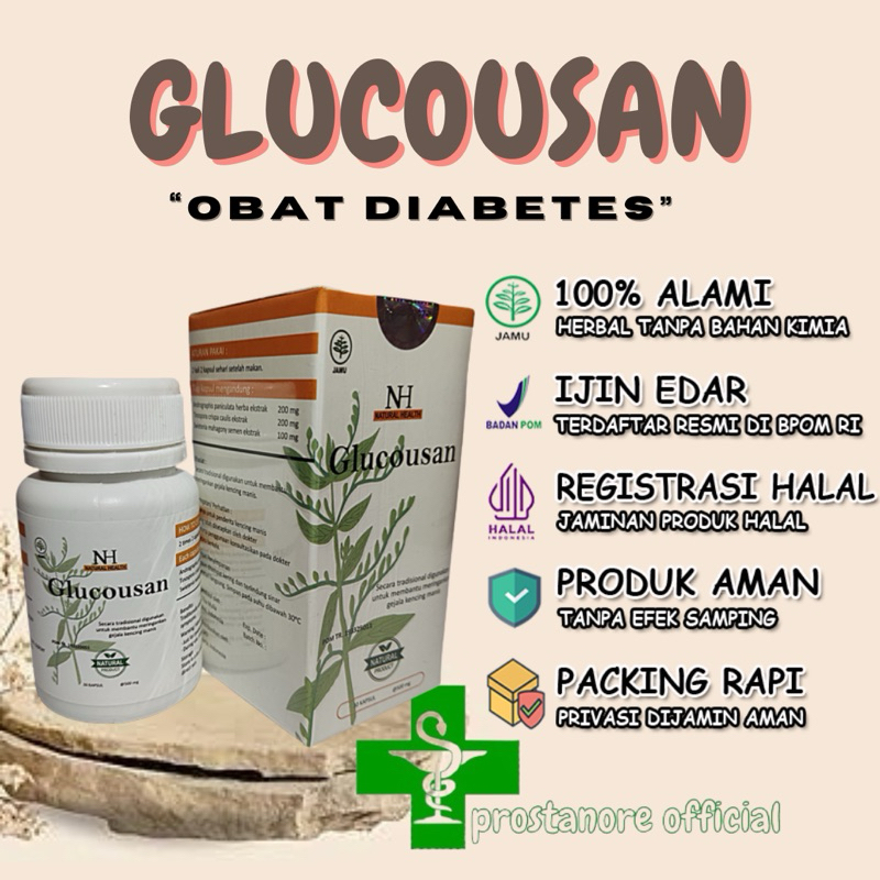 Glucousan Asli Obat Diabetes 100% Original Herbal BPOM