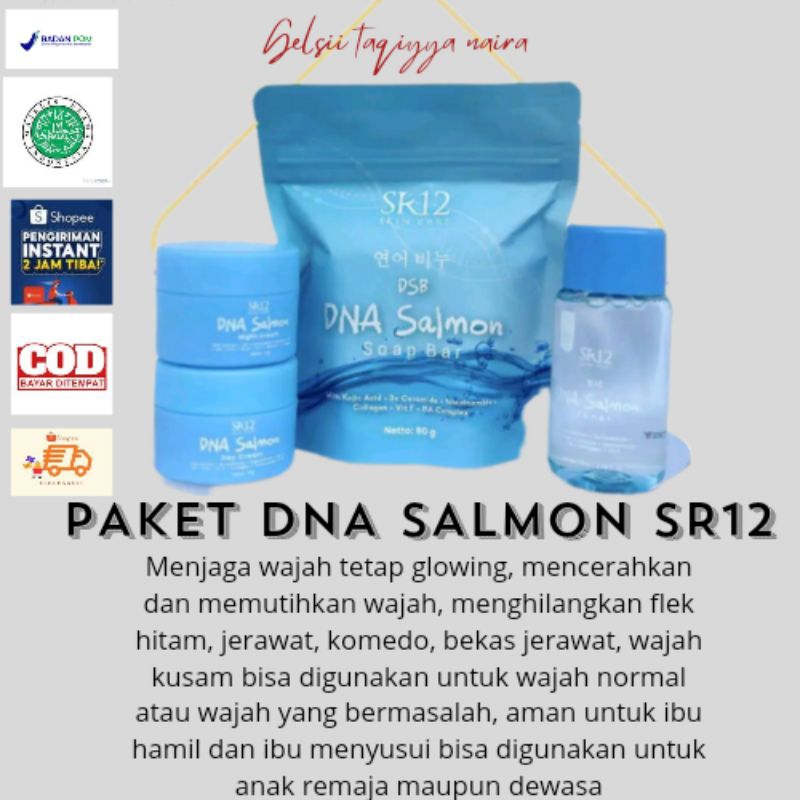 DNA SALMON SR12 / PAKET DNA SALMON / CREAM DNA SALMON
