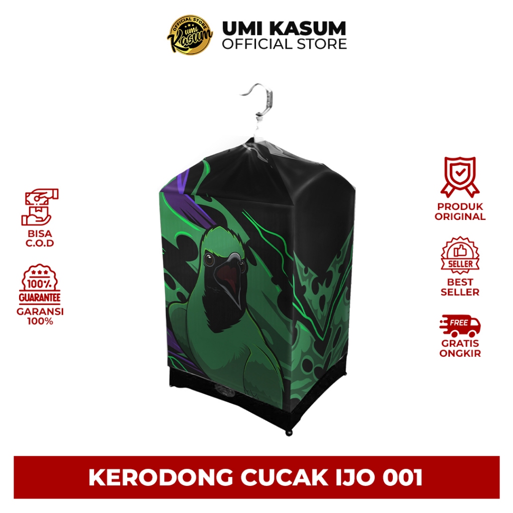 

Kerodong Kotak Cucak Ijo Double Layer Pilihan Umi Kasum | Krodong Kotak Kosan Motif CI 001