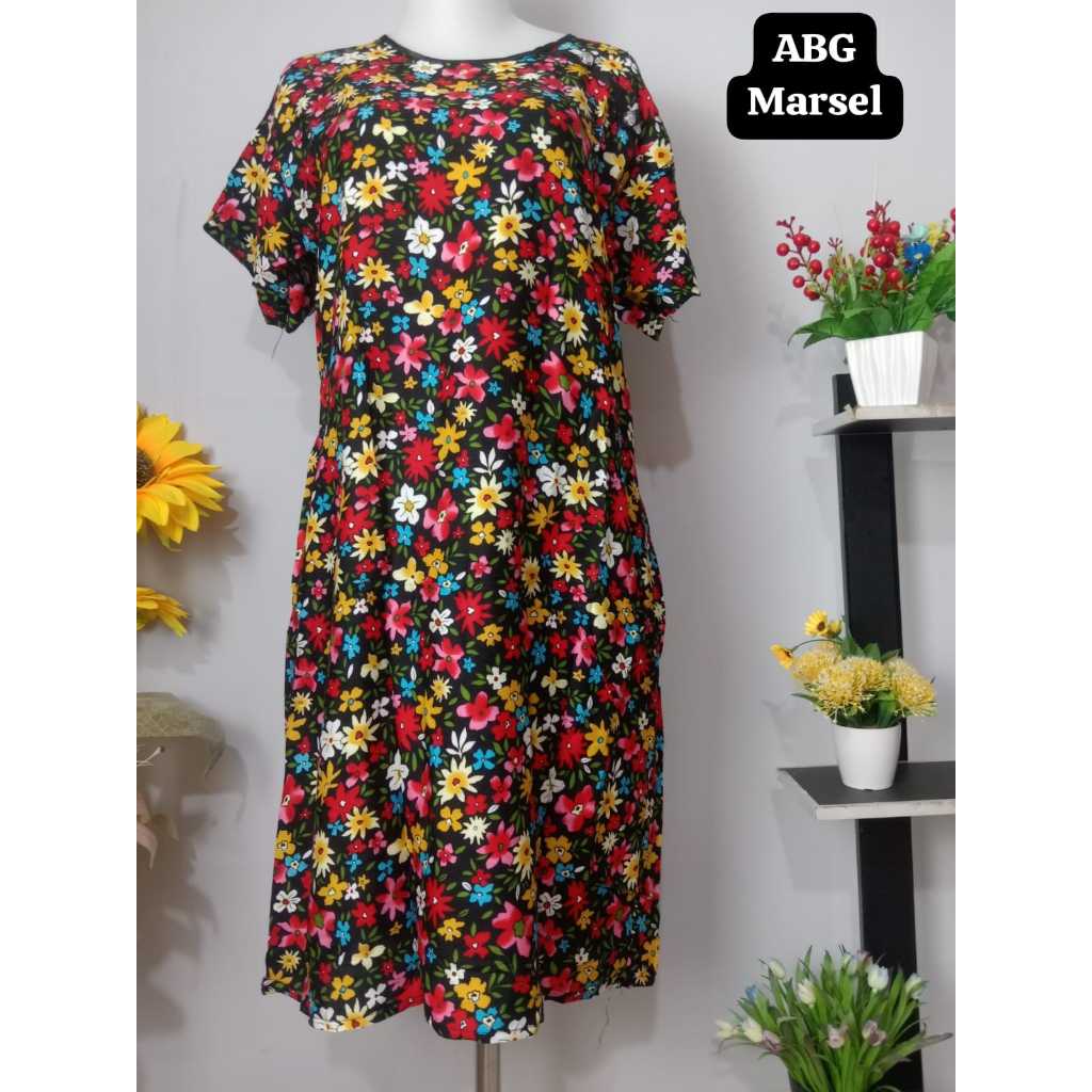 Daster Wanita Baju Dress Piyama Rayon Daster Standar Daster ABG Marsel Daster Murah