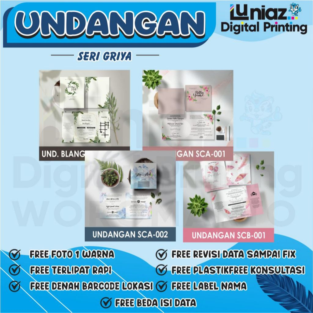 UNDANGAN NIKAH BLANGKO GRIYA UNDANGAN MURAH CETAK