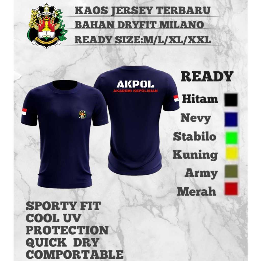 kaos polos akpol  /kaos jersey akpol /baha dryfit milano