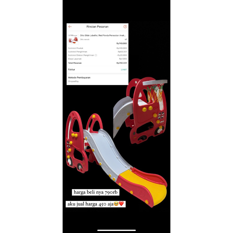 otto slide labeille preloved