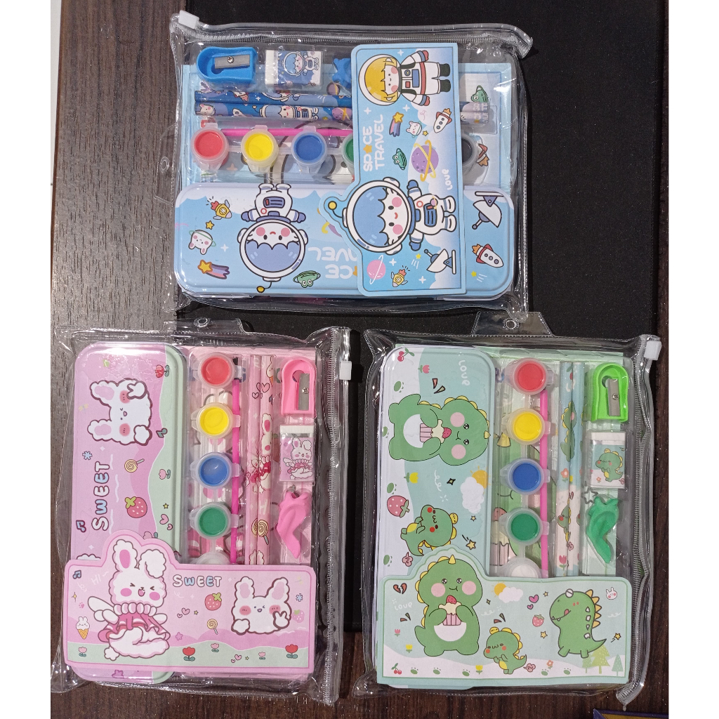 

Stationery Pouch Alat Tulis Menggambar Set Gift Box Anak Hadiah