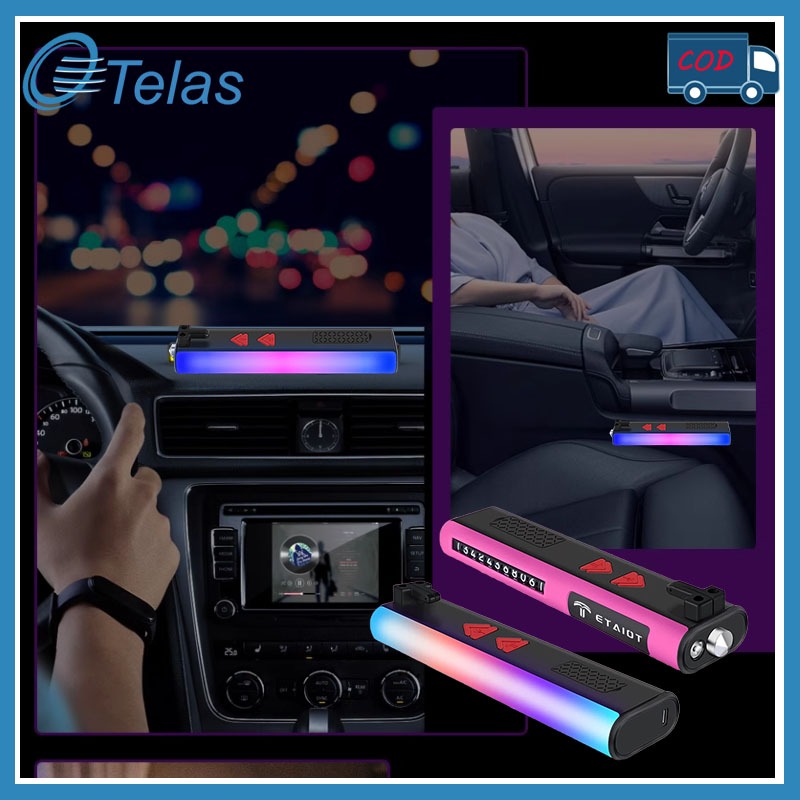 RGB Rhythm Light USB Audio spectrum indicator bar LED lampu hias Multifungsi Pemecah Kaca Mobil