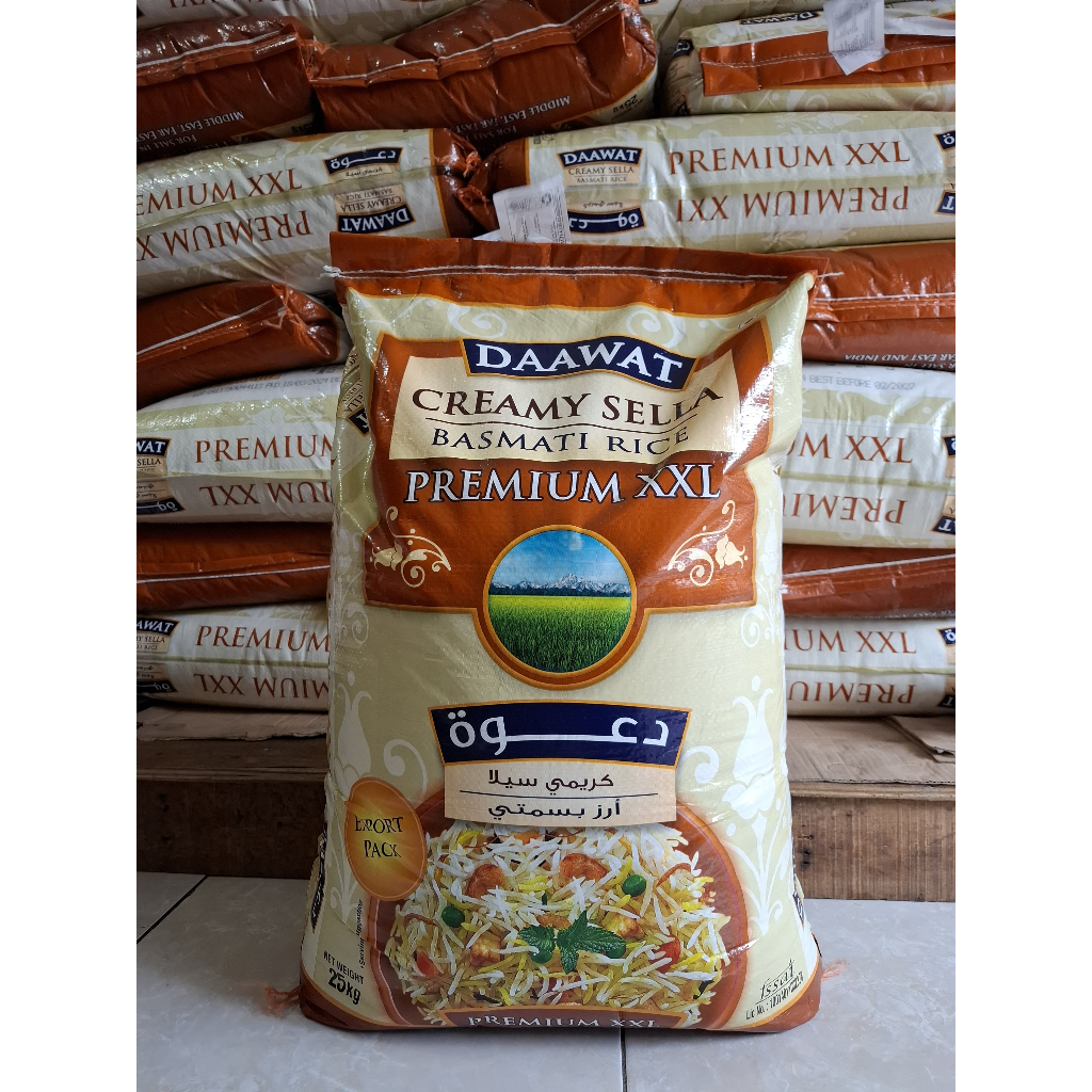 

Beras Basmati Daawat Creamy Sella Premium XXL 25kg