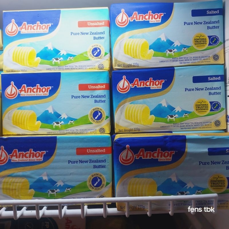 

BUTTER ANCHOR 200GR / ANCHOR UNSALTED BUTTER / ANCHOR SALTED BUTTER