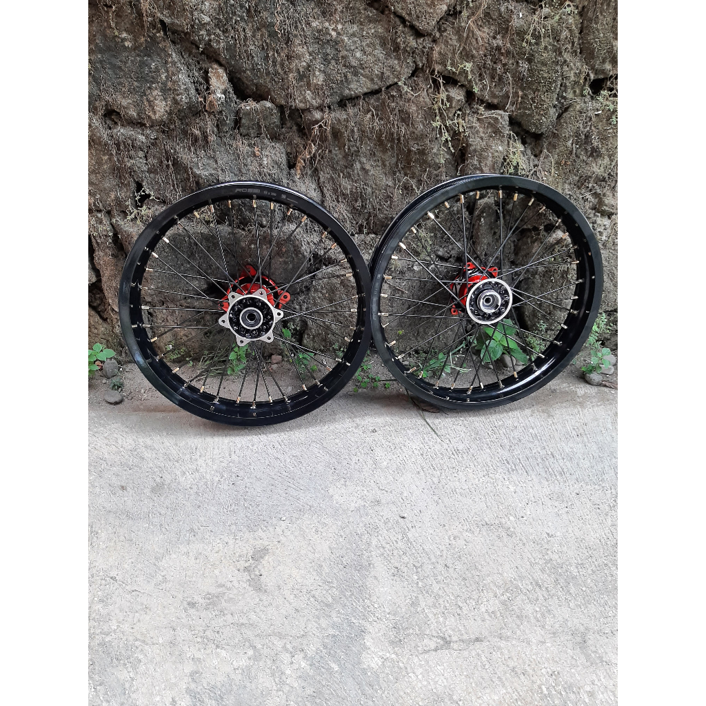 Wheelset Surex KLX Tanpa Ban Velg Rossi Ukur 215/250 Ring 17