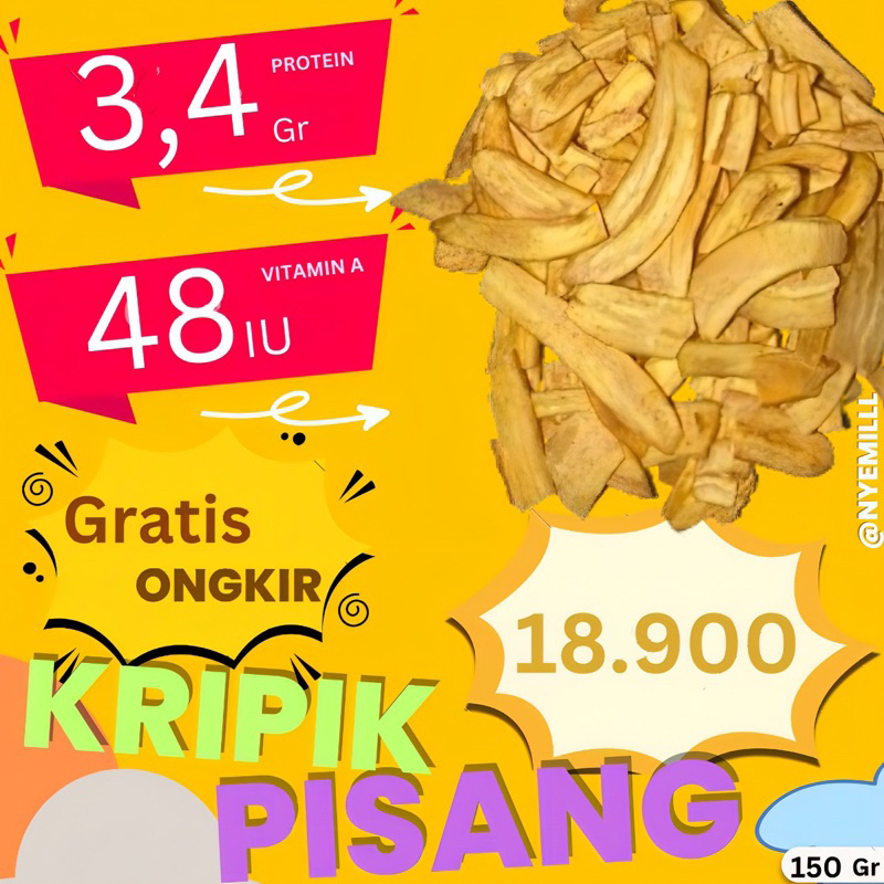 

Kripik Pisang Original Berat 150 Gr [BEST SELLER]