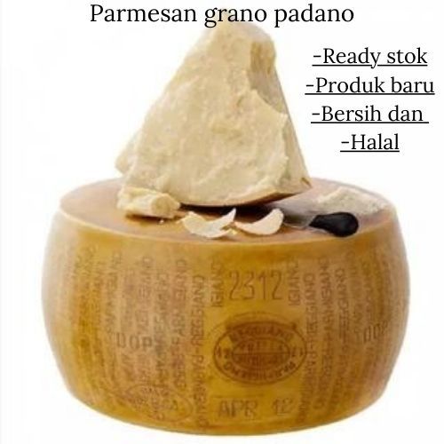 

Parmesan grano padano Asli 100% / Keju Parmesan Grano Padano From Italy 250gram