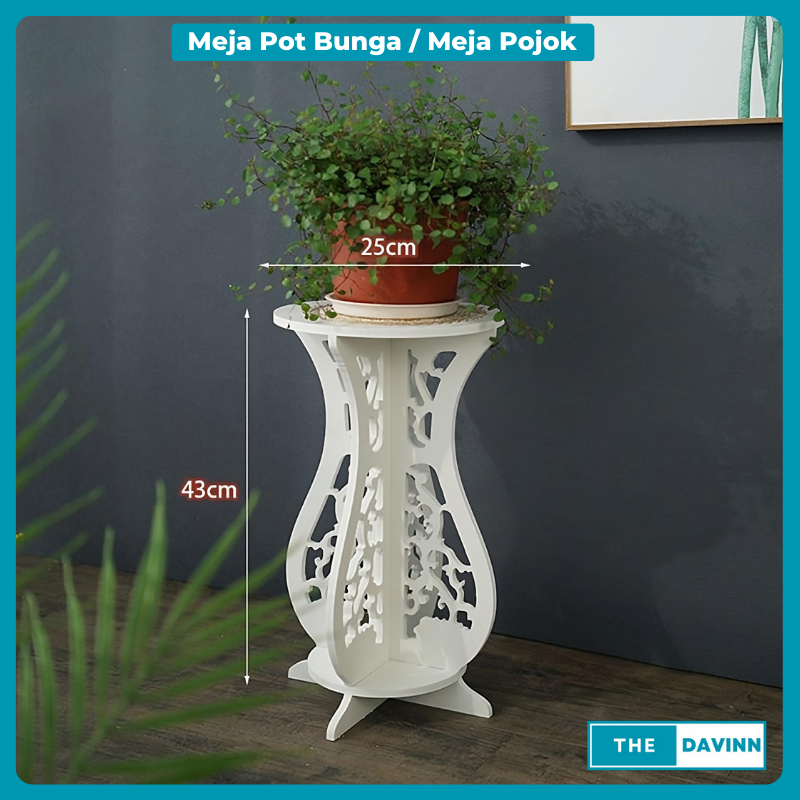 Meja Vas Bunga Meja Pot Bunga Estetik Meja Sudut Kecil Kamar Ruang Tamu Meja Dekorasi Minimalis