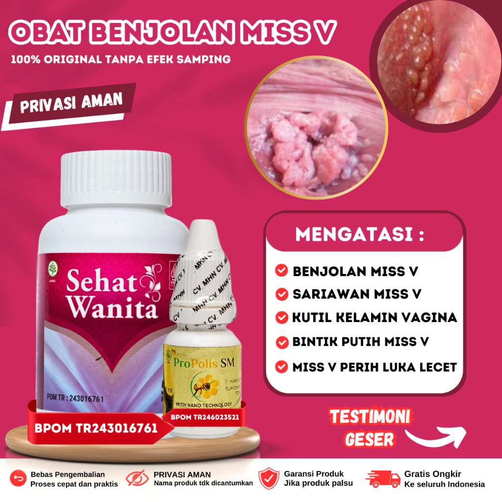 Obat Benjolan Miss V, Vagina Gatal Perih Bau Kutil Vagina Sariawan Vagina, Infeksi Jamur miss v Luka