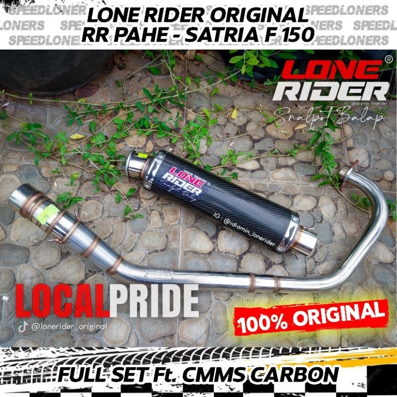 Knalpot Lone Rider Original Satria Fu RR Pahe Silincer Cmms Carbon Full System