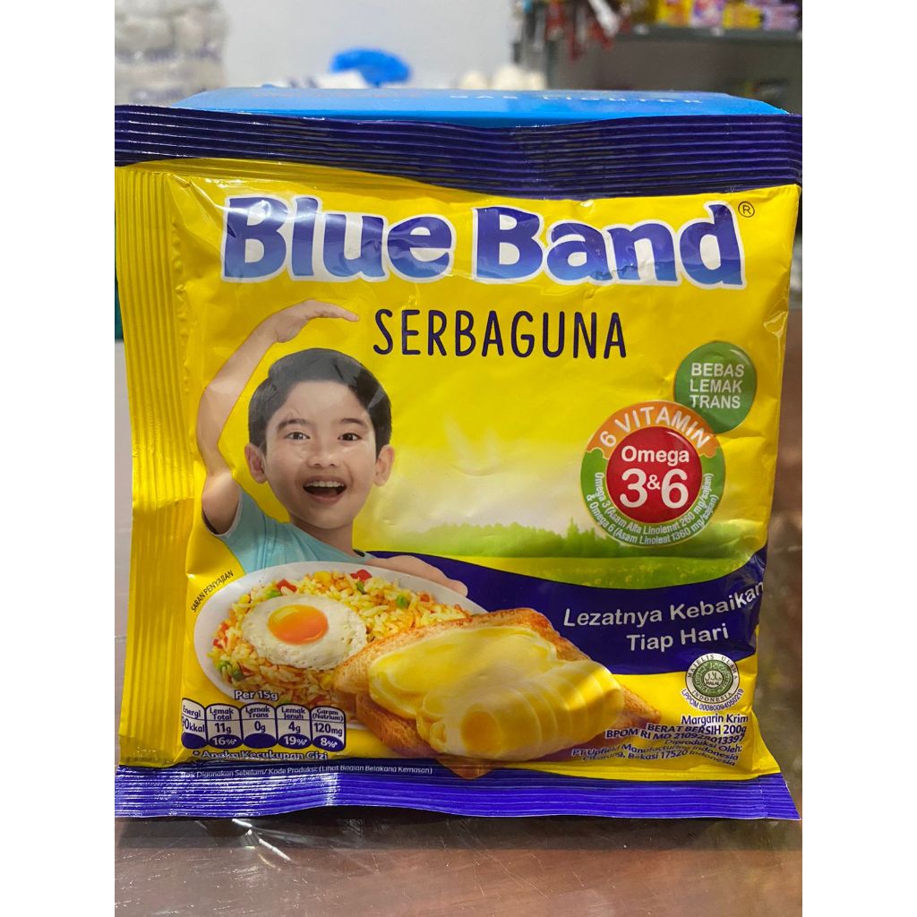 

Mentega Blue Band Serbaguna Margarin 200 Gram