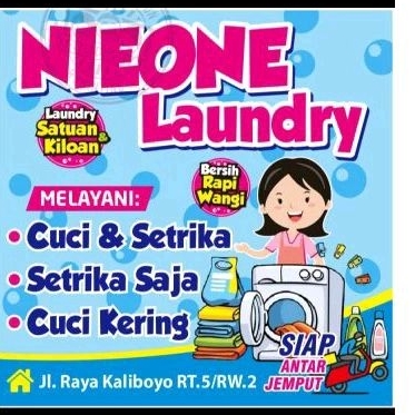 SPANDUK LAUNDRY CUSTOM F 340 H TEBAL AWET MURAH BANNER BACKDROP BENER