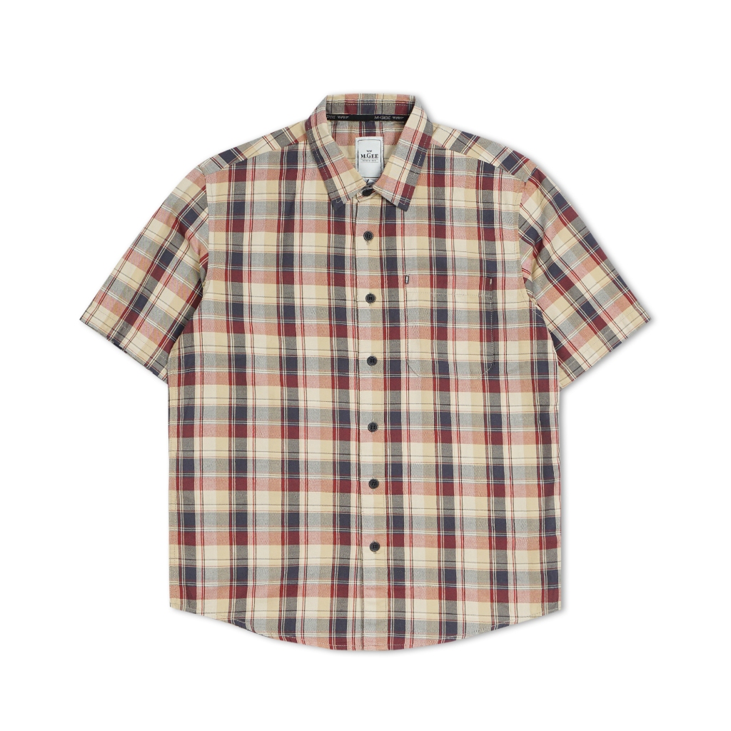 Kemeja MGEE Original - Kemeja Kasual Lengan Pendek Original MGEE Alto CKKR 148 Khaky