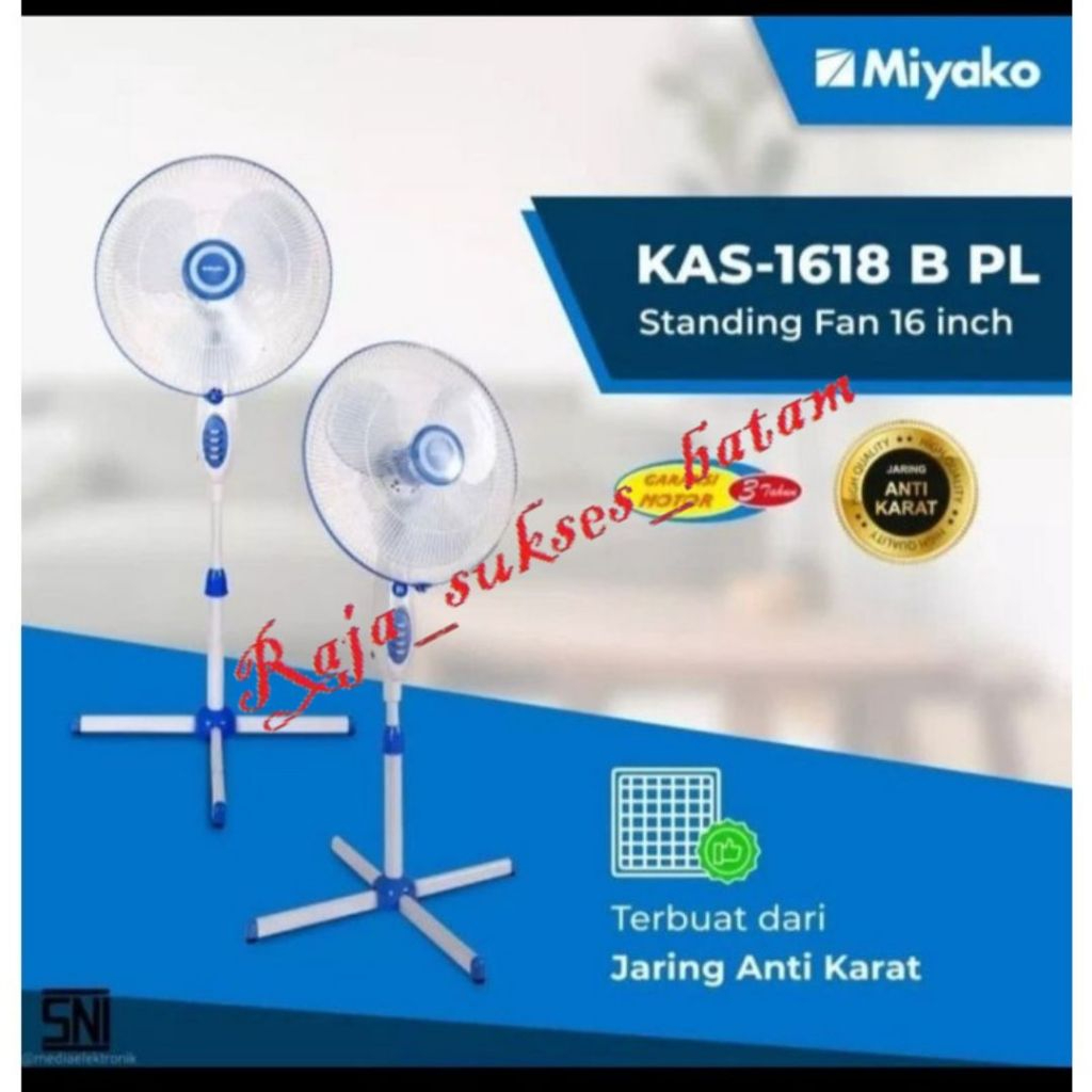 Miyako Kipas Angin KAS-1618 BPL BATAM