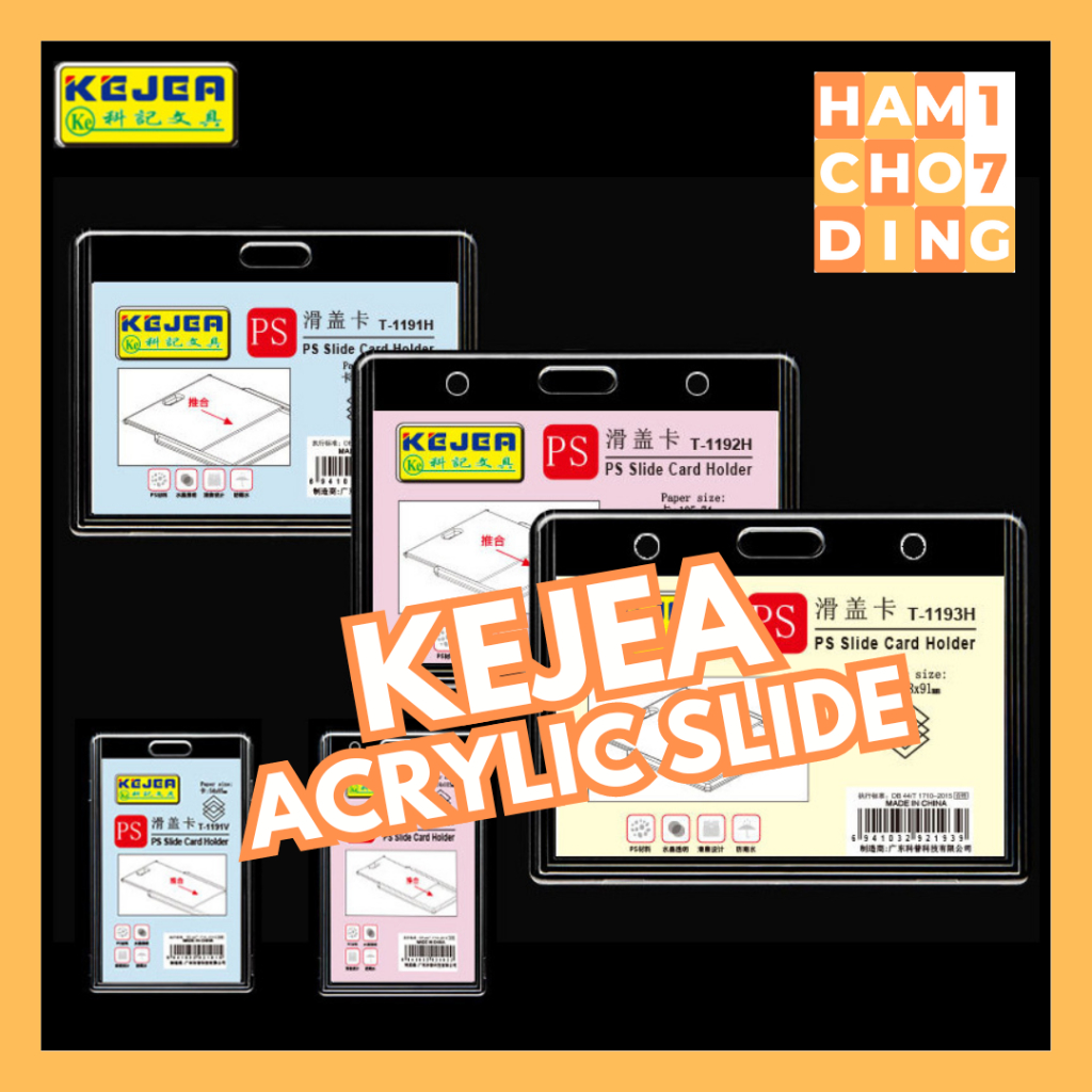 KEJEA CARD HOLDER ACRYLIC SLIDE