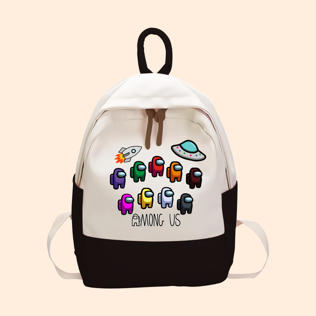 Tas Anak Game Among Us Anak SD TK Kantong Backpack Karakter Anak AMS-01