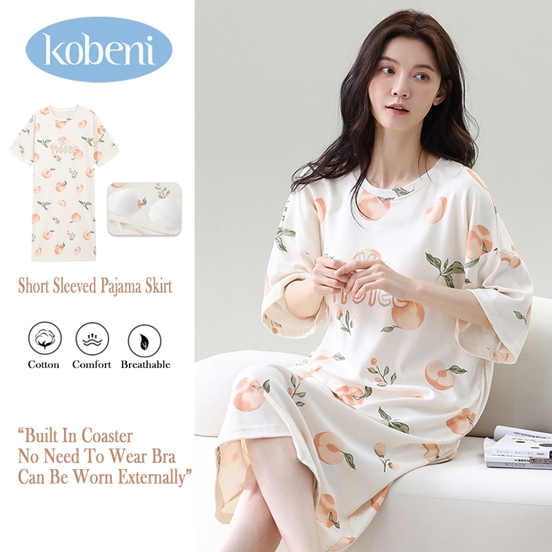 (Indonesia Stock) KOBENI Daster Import Wanita Piyama Daster Spandek Daster Lucu Motif Korea Baju Tid