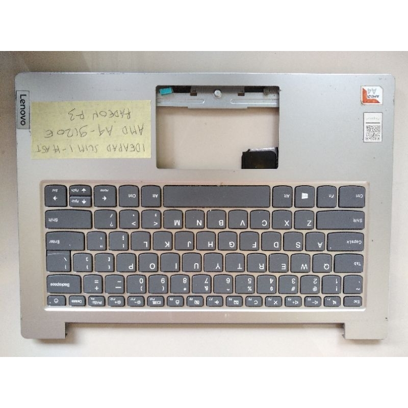 Minusan Lenovo Ideapad Slim 1-14AST Casing bagian atas Keyboard Laptop