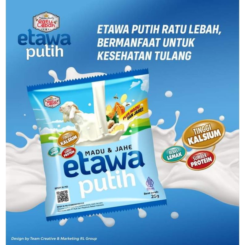 

SUSU KAMBING MADU JAHE Ratu Lebah Etawa Putih Madu & Jahe merah Kemasan Box (10 sachet)