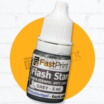 

Tinta Stempel Flash WARNA GREY / ABU-ABU 5ml Anti Luntur