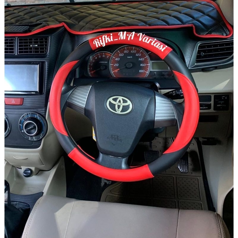 Sarung stir mobil Toyota Rush GR sport / Cover stir mobil Toyota Rush agya innova / pelindung stir m