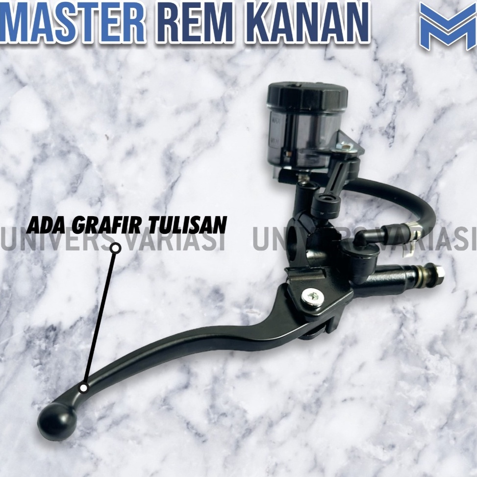 KODE O65G HANDEL MASTER REM KANAN BREMBO SET TABUNG MINYAK REM BIG SMOKE TRANSPARAN ORIGINAL HANDLE 